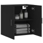 vidaXL Armario de pared madera de ingeniería negro 60x31x60 cm vidaXL Armario de pared madera de ingeniería negro 60x31x60 cm