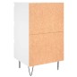 vidaXL Mesita de noche madera de ingeniería blanco 40x35x69 cm