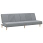 vidaXL Sofá cama tela gris claro