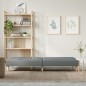 vidaXL Sofá cama tela gris claro
