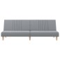 vidaXL Sofá cama tela gris claro