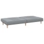 vidaXL Sofá cama tela gris claro
