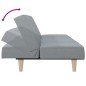 vidaXL Sofá cama tela gris claro