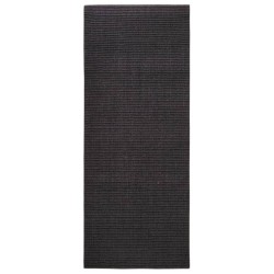 vidaXL Alfombra de sisal natural negro 100x250 cm