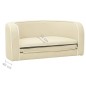 vidaXL Sofá plegable para perro cojín lavable de lino crema 76x71x30cm vidaXL Sofá plegable para perro cojín lavable de lino crema 76x71x30cm