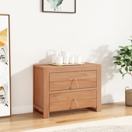 vidaXL Aparador de madera maciza de teca 80x35x60 cm