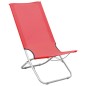 vidaXL Sillas de playa plegables 2 unidades tela rojo vidaXL Sillas de playa plegables 2 unidades tela rojo