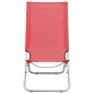 vidaXL Sillas de playa plegables 2 unidades tela rojo vidaXL Sillas de playa plegables 2 unidades tela rojo