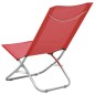 vidaXL Sillas de playa plegables 2 unidades tela rojo vidaXL Sillas de playa plegables 2 unidades tela rojo