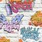 DUTCH WALLCOVERINGS Papel de pared diseño graffiti multicolor L179-05 DUTCH WALLCOVERINGS Papel de pared diseño graffiti multicolor L179-05