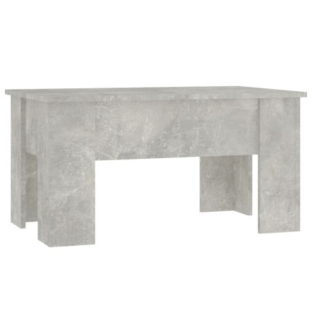 vidaXL Mesa de centro madera contrachapada gris hormigón 79x49x41 cm