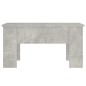 vidaXL Mesa de centro madera contrachapada gris hormigón 79x49x41 cm