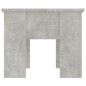 vidaXL Mesa de centro madera contrachapada gris hormigón 79x49x41 cm