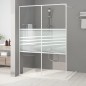 vidaXL Mampara de ducha vidrio ESG transparente blanco 140x195 cm vidaXL Mampara de ducha vidrio ESG transparente blanco 140x195 cm