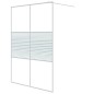 vidaXL Mampara de ducha vidrio ESG transparente blanco 140x195 cm vidaXL Mampara de ducha vidrio ESG transparente blanco 140x195 cm