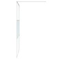 vidaXL Mampara de ducha vidrio ESG transparente blanco 140x195 cm vidaXL Mampara de ducha vidrio ESG transparente blanco 140x195 cm