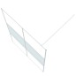 vidaXL Mampara de ducha vidrio ESG transparente blanco 140x195 cm vidaXL Mampara de ducha vidrio ESG transparente blanco 140x195 cm