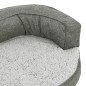 vidaXL Colchón de cama de perro ergonómico aspecto lino gris 60x42cm vidaXL Colchón de cama de perro ergonómico aspecto lino gris 60x42cm
