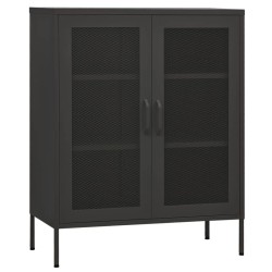 vidaXL Armario de almacenamiento acero gris antracita 80x35x101,5 cm 