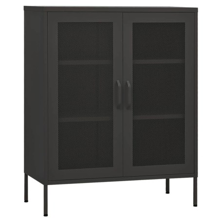 vidaXL Armario de almacenamiento acero gris antracita 80x35x101,5 cm 