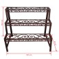 Esschert Design Soporte para plantas rectangular BPH33 Esschert Design Soporte para plantas rectangular BPH33