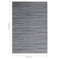 vidaXL Alfombra de exterior PP gris antracita 140x200 cm