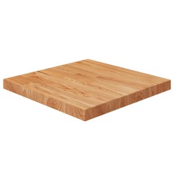 vidaXL Tablero de mesa cuadrada madera roble marrón claro 50x50x4 cm