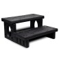 vidaXL Escalones para bañera de hidromasaje negro vidaXL Escalones para bañera de hidromasaje negro