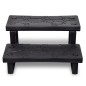 vidaXL Escalones para bañera de hidromasaje negro vidaXL Escalones para bañera de hidromasaje negro