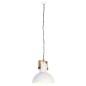 vidaXL Lámpara colgante industrial redonda mango 25 W blanco 42 cm E27 vidaXL Lámpara colgante industrial redonda mango 25 W blanco 42 cm E27