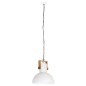 vidaXL Lámpara colgante industrial redonda mango 25 W blanco 42 cm E27 vidaXL Lámpara colgante industrial redonda mango 25 W blanco 42 cm E27