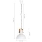 vidaXL Lámpara colgante industrial redonda mango 25 W blanco 42 cm E27 vidaXL Lámpara colgante industrial redonda mango 25 W blanco 42 cm E27