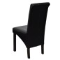 vidaXL Sillas de comedor 2 unidades cuero sintético negro vidaXL Sillas de comedor 2 unidades cuero sintético negro