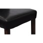 vidaXL Sillas de comedor 2 unidades cuero sintético negro vidaXL Sillas de comedor 2 unidades cuero sintético negro