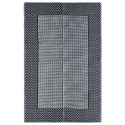 vidaXL Alfombra de exterior PP gris 120x180 cm