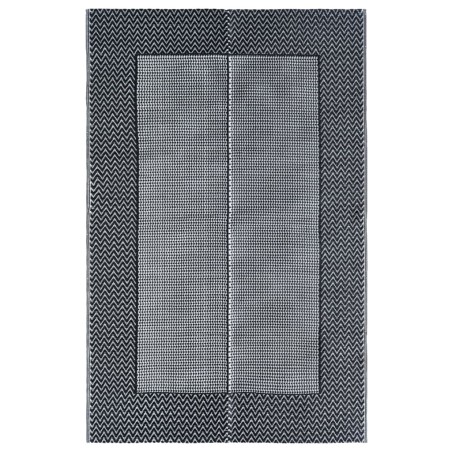 vidaXL Alfombra de exterior PP gris 120x180 cm