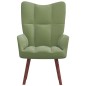 vidaXL Sillón de relax de terciopelo verde claro