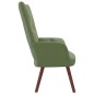 vidaXL Sillón de relax de terciopelo verde claro