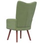 vidaXL Sillón de relax de terciopelo verde claro