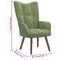 vidaXL Sillón de relax de terciopelo verde claro