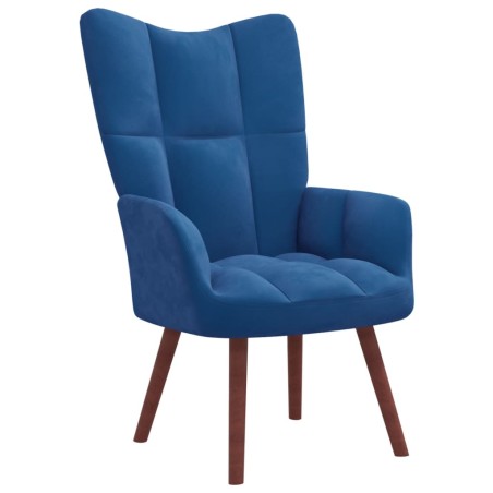 vidaXL Sillón de relax de terciopelo azul