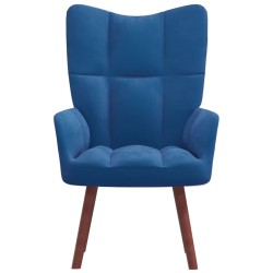 vidaXL Sillón de relax de terciopelo azul