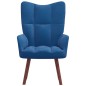 vidaXL Sillón de relax de terciopelo azul