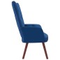 vidaXL Sillón de relax de terciopelo azul