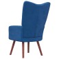 vidaXL Sillón de relax de terciopelo azul