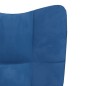 vidaXL Sillón de relax de terciopelo azul