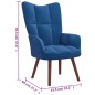 vidaXL Sillón de relax de terciopelo azul