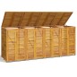 vidaXL Cobertizo para 4 cubos de basura madera acacia 280x89x117cm vidaXL Cobertizo para 4 cubos de basura madera acacia 280x89x117cm