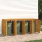 vidaXL Cobertizo para 4 cubos de basura madera acacia 280x89x117cm vidaXL Cobertizo para 4 cubos de basura madera acacia 280x89x117cm