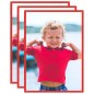 vidaXL Marcos de foto collage de pared/mesa 3 uds rojo MDF 59,4x84 cm